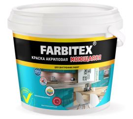 Акриловая краска FARBITEX (моющаяся; 6 кг) 4300004280 