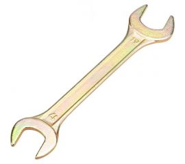 Гаечный рожковый ключ желтый цинк REXANT 17х19 мм 12-5830-2 