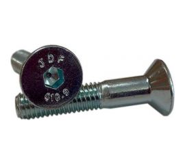 Винт ZAMETAL М10x50, пр. 10.9, с пот. гол., в/ш, DIN 7991, оц., уп. 100 шт. ZA521125 