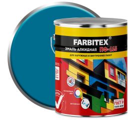 Алкидная эмаль FARBITEX ПФ-115 (голубой; 5 кг) 4300001587 