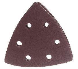 Универсальный шлифовальный треугольник STAYER на велкро основе 6 отверстий Р80 93x93x93 мм 5 шт. 35460-080 