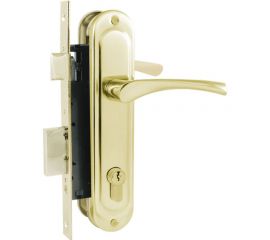 Врезной замок НОРА-М EW 710-70 мм золото 16984 