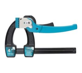 Реечная быстрозажимная струбцина, металлический корпус,рычажный храповый механизм, 4""/100 мм GROSS 20717 