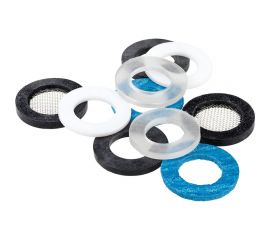 Набор сантехнических прокладок MasterProf 3/4"", 10 шт, резина, пвх, фоторопласт, паронит ИС.131877 