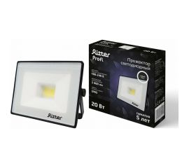 Светодиодный прожектор RITTER серия PROFI 230В 20 Вт 4000К 2000Лм IP65 черный 53415 4 