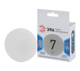 Светодиодная лампочка ЭРА STD LED GX-7W-840-GX53 GX53 7Вт таблетка нейтральный белый свет Б0017232 