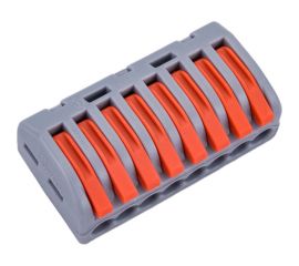 Клемма ETP СМК 418 с рычагом, 8 отверстий, 0,08-2.5мм2 10 шт/уп 40433 