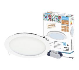 Светодиодный встраиваемый светильник TDM Даунлайт НАРОДНЫЙ СВО белый 18 Вт 6500К SQ0329-0243 
