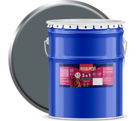 Грунт-эмаль по ржавчине OLECOLOR серый, 20 кг 4300005926 