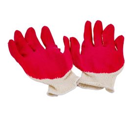 Перчатки с одинарным латексным покрытием Gigant 13 класс, красные GGL-15 
