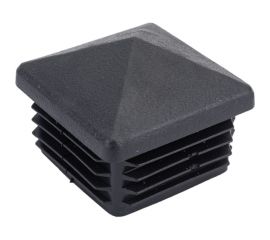 Внутренняя заглушка для трубы Tech-Krep 60x60 мм, домик, черный пластик, 4 шт пакет 155032 