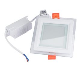 Встраиваемый спот POWERLIGHT LED 7W, квадрат, белый 6029 WH-K 