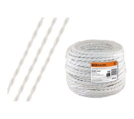 Ретро провод TDM ""Эко"" 2x2,5 витой ГОСТ белый 20м SQ2801-0202 