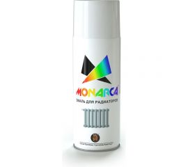 Аэрозольная эмаль Monarca для радиаторов Белый Глянцевый 79010 
