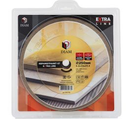 Диск алмазный 1A1R Керамогранит-ST Extra Line 250x1.2x10x25.4 мм Diam 000708 
