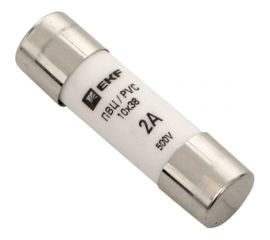Цилиндрическая плавкая вставка ПВЦ EKF 2А 20 шт PROxima pvc-10x38-2 