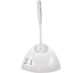 Ерш для унитаза с подставкой IDEA Блеск угловой, белый мрамор, М 5012 601319 