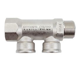 Коллектор никелированный (3/4""; 2 х 1/2"") Valtec VTc.550.N.0502 62538 