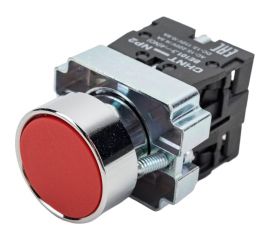 Кнопка управления CHINT NP2-BA45 без подсветки красная 1НЗ +1НО IP40 573764 