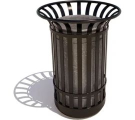 Уличная урна 7 скамеек Вулкан 67042/ВЛКН/9005 