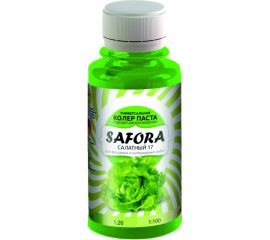Колеровочная паста SAFORA салатный 100 мл 17 