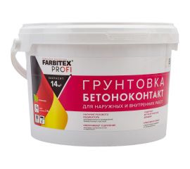 Грунтовка FARBITEX ПРОФИ (акриловая; бетоноконтакт; 3.5 кг) 4300002317 