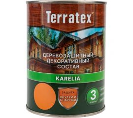 Деревозащитный декоративный состав ТЕРРАТЕКС калужница, 0.75 кг, 1 л ЭК000136992 