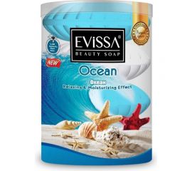 Туалетное мыло E VISSА пвх стакан, 4x110 гр. Океан М4148 