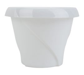 Кашпо Martika Флориана с поддонником, 1.4 л, диам. 170 мм, белое С385БEЛ С385БЕЛ 