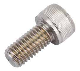 Нержавеющий винт с цилиндрической головкой KREPFIELD M10x20 мм, DIN 912, А2, внутренний шестигранник, полная резьба, 10 шт. 912A2ВИНТПР10Х20-10 