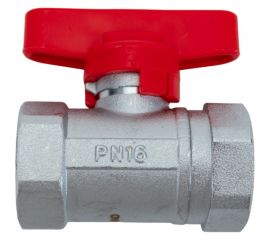 Хромированный шаровой кран FAR 3/4 ВР-ВР бабочка, красный FS 3036 34RC 