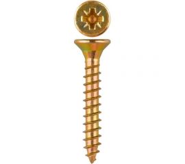 Универсальный саморез с потайной головкой GSMETZ 4.0x50 мм, желтый, оцинкованный, pz2, 1 кг/370 шт. 1034050-1 