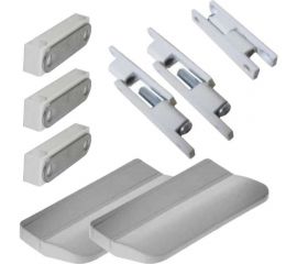 Набор для ремонта антимоскитной сетки KOMFORT москитные системы s32-2 3 защелки магнитные, 3 петли, 2 ручки, белый НР0032 