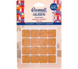 Защитные наклейки GROMELL Salamin, 16 шт., материал пробка, квадратные, 18 мм 77M10727 