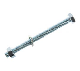 Болт с шестигранной головкой в комплекте с гайкой, шайбой, шайбой пружинной, ЗУБР, МАСТЕР, 303436-06-070 