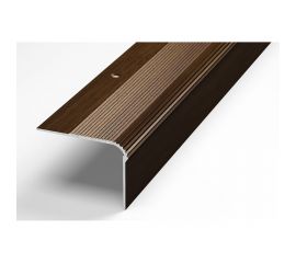 Порог угловой алюминиевый декоративный (54х41,8 мм, 1,35 м, Венге) ЛУКА УТ000005160 
