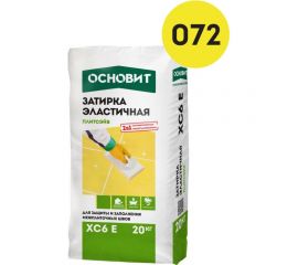 Эластичная цементная затирка для заполнения и защиты межплиточных швов шириной 1-10 мм Основит ПЛИТСЭЙВ XC6 E лимонный 072, 20 кг 77972 
