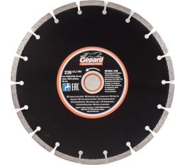 Круг алмазный сегментированный 230х22 мм Gepard GP0801-230 