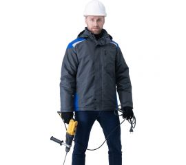 Демисезонная куртка ГК Спецобъединение ШТУРМАН серый/василёк, размер 120-124, рост 182-188 Кур 416/120/182 