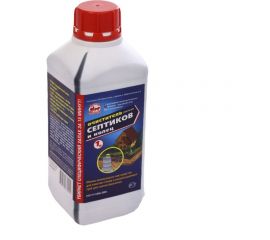 Средство для септиков и колец 1 л, биоактиватор для бактерий, выгребных ям, дачных туалетов Артель Золотарь 2010101 