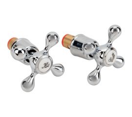 Комплект для смесителя Маховик MELODIA Cross + Кранбукса 1/2 8х20 кер. по 2 шт. 34130 