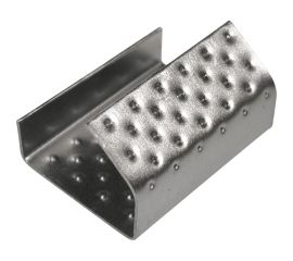 Стальная скрепа КОРДЛЕНД 19x27x0,5 для ПП ленты 19 мм, 1000 шт. PP-19 KREP-00127 