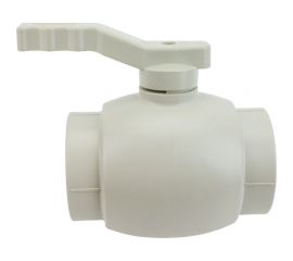 Кран шаровой RTP полнопроходной, D63 мм, серая 15818 