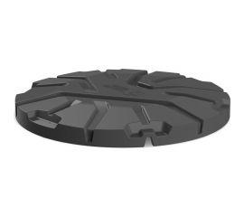 Крышка колодца POLIMER GROUP Роса - 2 цвет черный DK2S1 