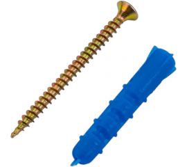 Набор крепления плинтусов VIPкрепеж 5/30 дюбель ежик 30шт/30шт 23900 VIPS 