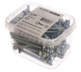 Кровельный саморез Качественный КРЕПЕЖ цинк, 6.3х80 мм, 45 шт 0500205 КЧ 