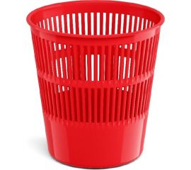 Сетчатая пластиковая корзина для бумаг ErichKrause Classic 9 л, красный 55911 