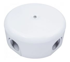 Распределительная коробка Bironi 110мм, пластик, цвет белый (4 кабельных ввода в комплекте) B1-522-21-K 