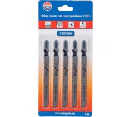 Пилка полотно для электролобзика Т101B, 5 шт TORGWIN T151836 