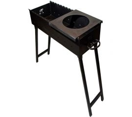 Складной мангал SevenBerg мс800 сталь 3 мм, с подказанником 4687202999767 